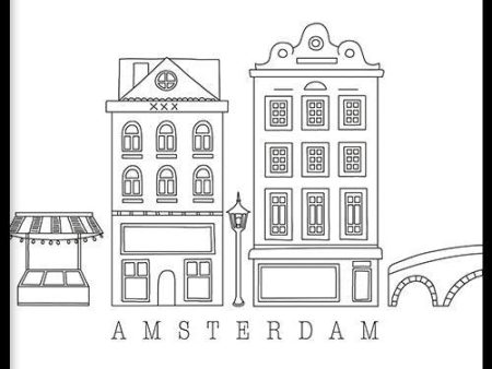 Lineart - Amsterdam Houses Online Hot Sale