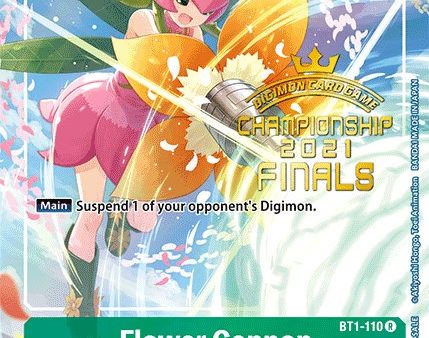 Flower Cannon [BT1-110] (2021 Championship Finals Tamer s Evolution Pack) [Release Special Booster Promos] Cheap