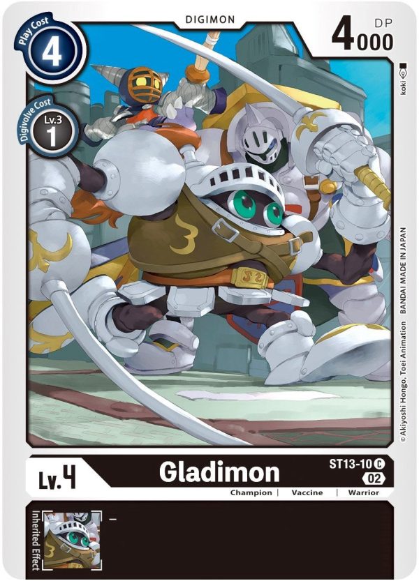 Gladimon [ST13-10] [Starter Deck: Ragnaloardmon] Online Sale