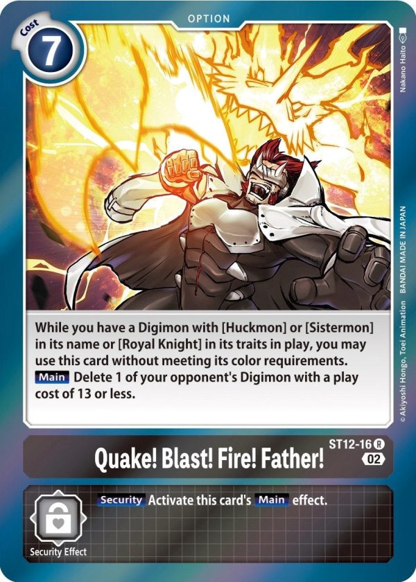 Quake! Blast! Fire! Father! [ST12-16] [Starter Deck: Jesmon] For Cheap