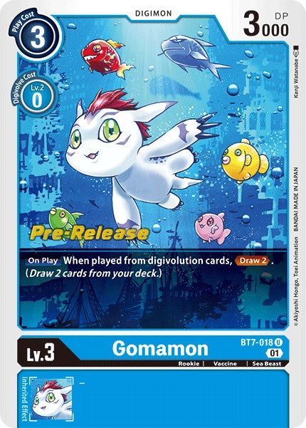 Gomamon [BT7-018] [Next Adventure Pre-Release Cards] on Sale