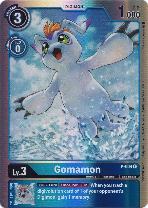 Gomamon [P-004] (Rainbow Foil) [Promotional Cards] on Sale