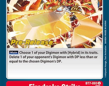 Firedrake Strike [BT7-093] [Next Adventure Pre-Release Cards] Online Sale