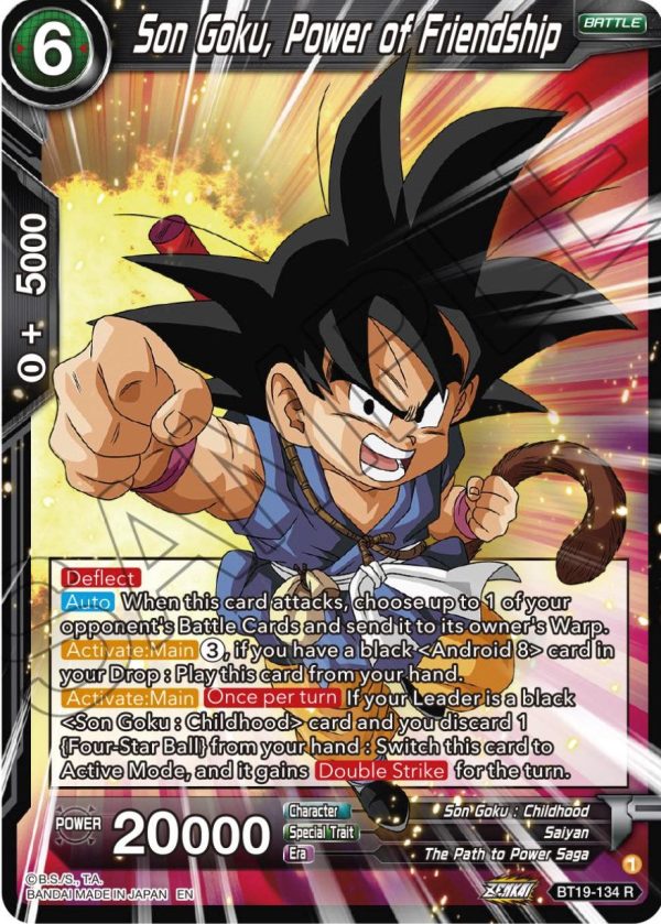 Son Goku, Power of Friendship (BT19-134) [Fighter s Ambition] Online Sale