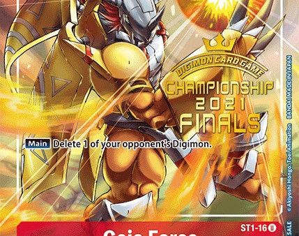 Gaia Force [ST1-16] (2021 Championship Finals Tamer s Evolution Pack) [Starter Deck: Gaia Red Promos] Supply