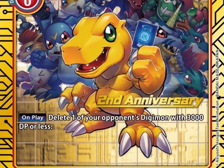 Agumon [P-001] (2nd Anniversary Card Set) [Promotional Cards] Online