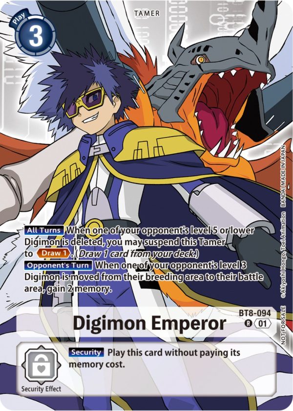 Digimon Emperor [BT8-094] (Tamer Party Pack -The Beginning-) [New Awakening] For Sale