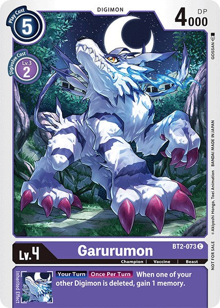 Garurumon [BT2-073] (Official Tournament Pack Vol.3) [Release Special Booster Promos] Online now