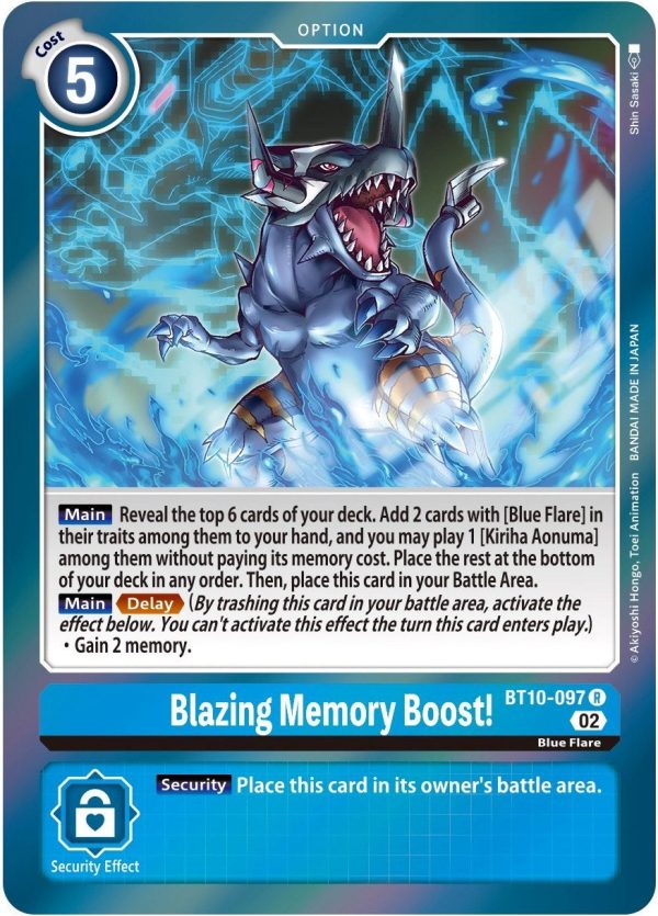 Blazing Memory Boost! [BT10-097] [Xros Encounter] For Discount