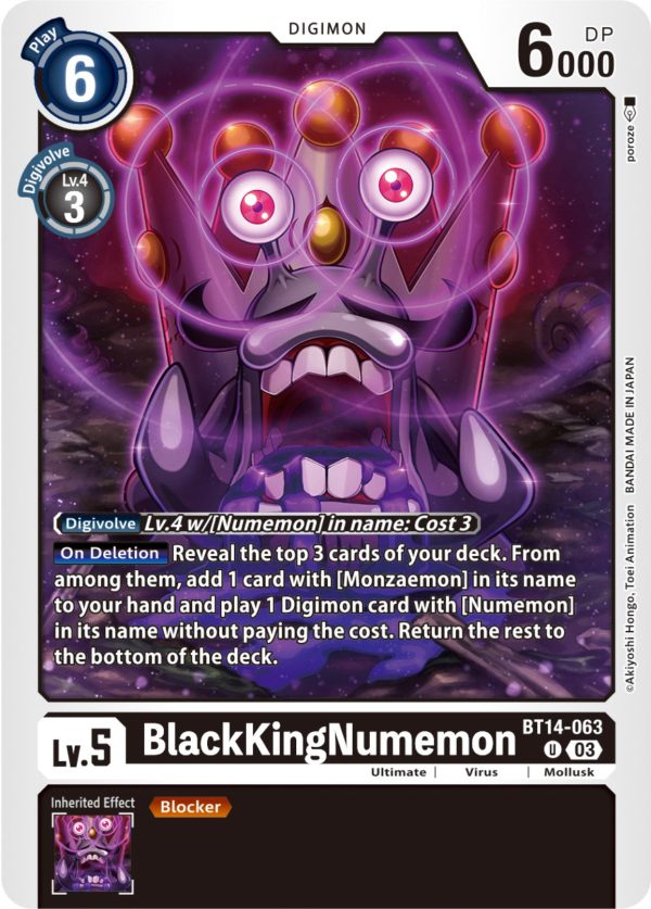 BlackKingNumemon [BT14-063] [Blast Ace] Discount