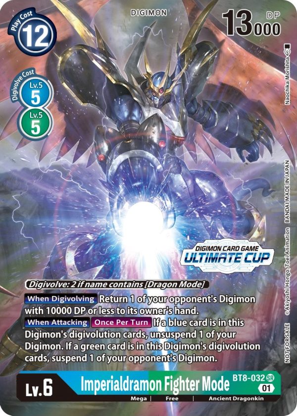 Imperialdramon Fighter Mode [BT8-032] (April Ultimate Cup 2022) [New Awakening Promos] Online Hot Sale