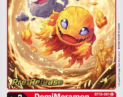 DemiMeramon [BT10-001] [Xros Encounter Pre-Release Cards] For Discount