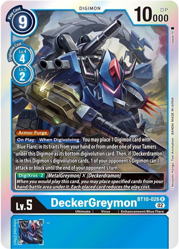 DeckerGreymon [BT10-026] [Xros Encounter] Hot on Sale