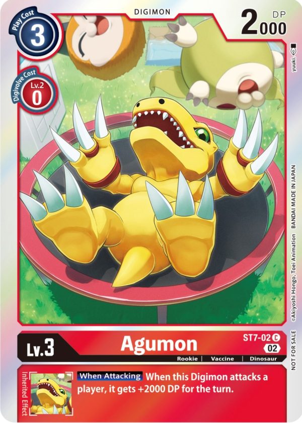 Agumon [ST7-02] (Official Tournament Pack Vol.8) [Starter Deck: Gallantmon Promos] Fashion