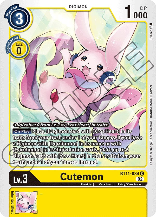 Cutemon [BT11-034] [Dimensional Phase] Online now