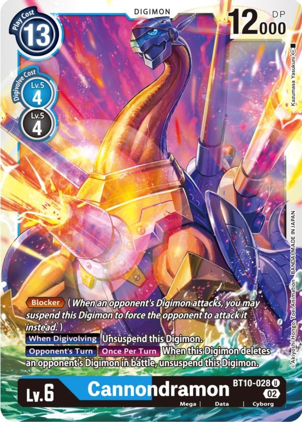 Cannondramon [BT10-028] [Xros Encounter] Hot on Sale