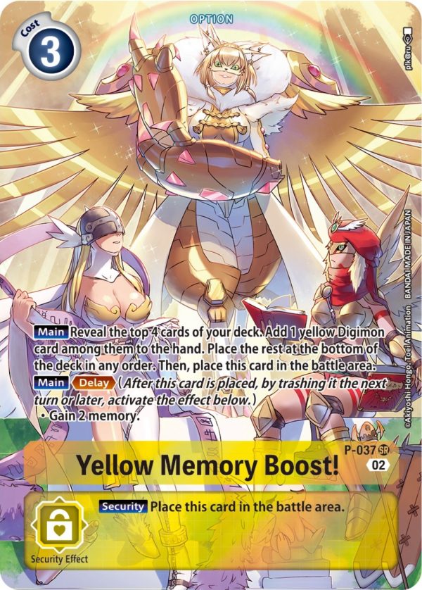 Yellow Memory Boost! [P-037] (Digimon Adventure Box 2) [Promotional Cards] Sale