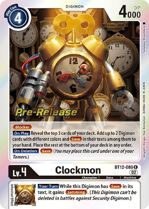 Clockmon [BT12-086] [Across Time Pre-Release Cards] Hot on Sale