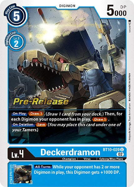 Deckerdramon [BT10-020] [Xros Encounter Pre-Release Cards] Sale