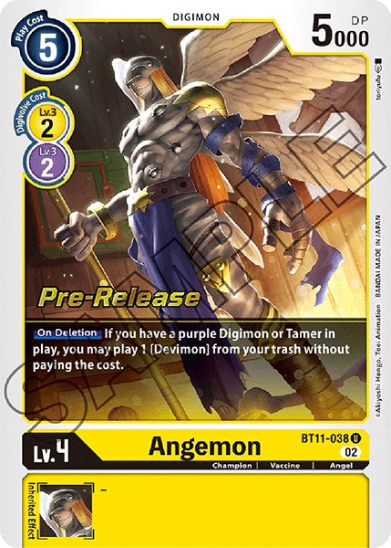 Angemon [BT11-038] [Dimensional Phase Pre-Release Promos] Supply