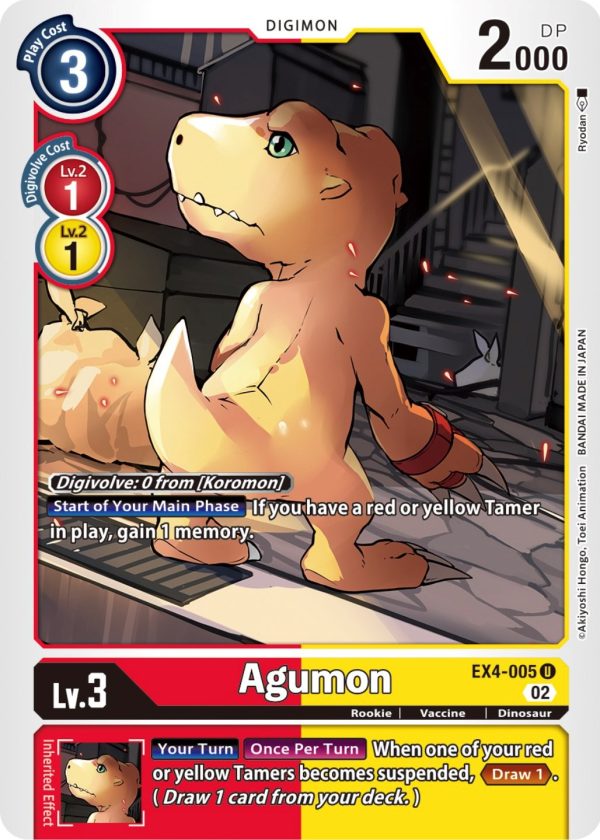 Agumon [EX4-005] [Alternative Being Booster] Sale