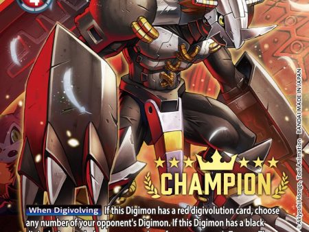 BlackWarGreymon [BT8-070] (Digimon 3-On-3 November 2023 Champion) [New Awakening] Cheap