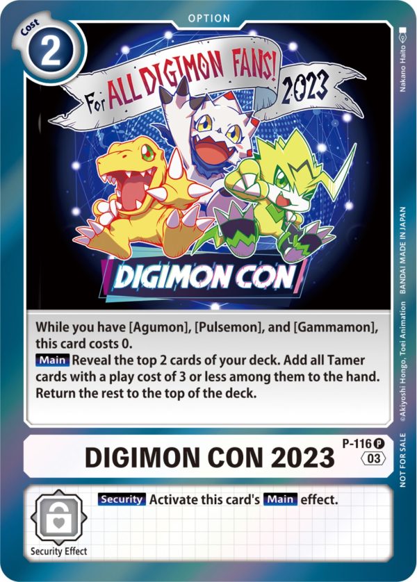 Digimon Con 2023 [P-116] (Official Tournament Pack Vol.11) [Promotional Cards] Cheap