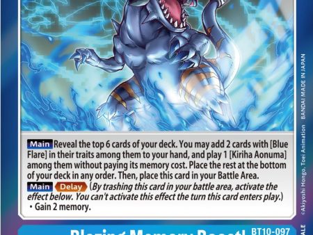 Blazing Memory Boost! [BT10-097] (Event Pack 5) [Xros Encounter Promos] Online now