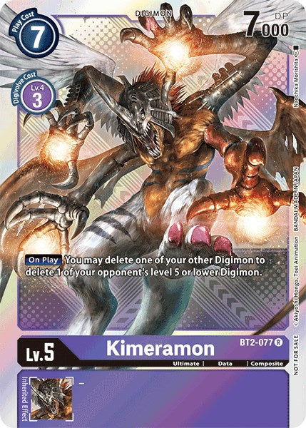 Kimeramon [BT2-077] (Official Tournament Pack Vol.4) [Release Special Booster Promos] Sale