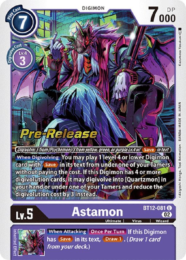 Astamon [BT12-081] [Across Time Pre-Release Cards] Cheap