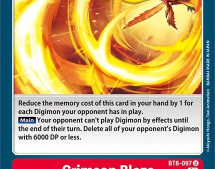 Crimson Blaze [BT8-097] [Revision Pack Cards] Online Sale