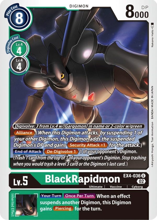 BlackRapidmon [EX4-036] [Alternative Being Booster] Discount