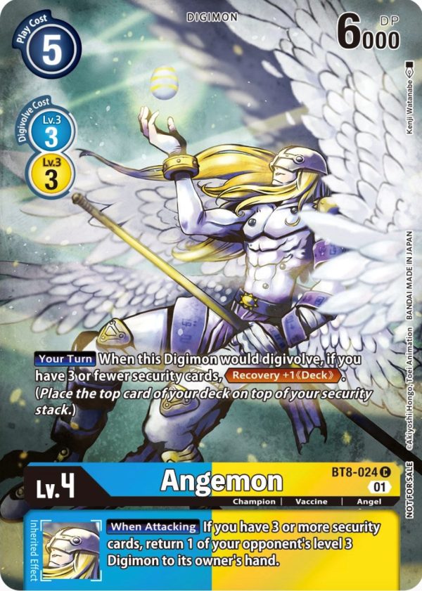 Angemon [BT8-024] (Official Tournament Pack Vol.9) [New Awakening Promos] Online Sale