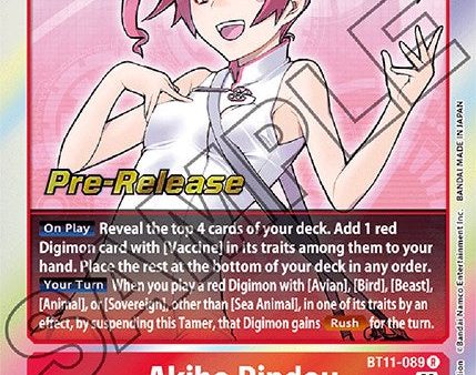 Akiho Rindou [BT11-089] [Dimensional Phase Pre-Release Promos] Cheap