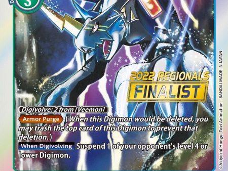 Lighdramon [BT8-053] (2022 Championship Offline Regional) (Online Finalist) [New Awakening Promos] Sale