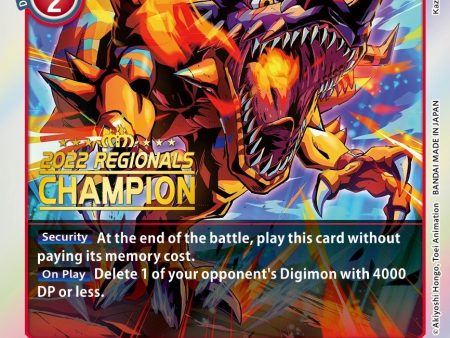 GeoGreymon [ST7-06] (2022 Championship Offline Regional) (Online Champion) [Starter Deck: Gallantmon Promos] For Cheap