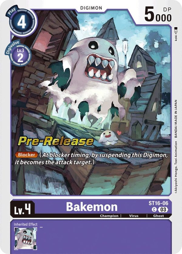 Bakemon [ST16-06] [Starter Deck: Wolf of Friendship Pre-Release Cards] Sale