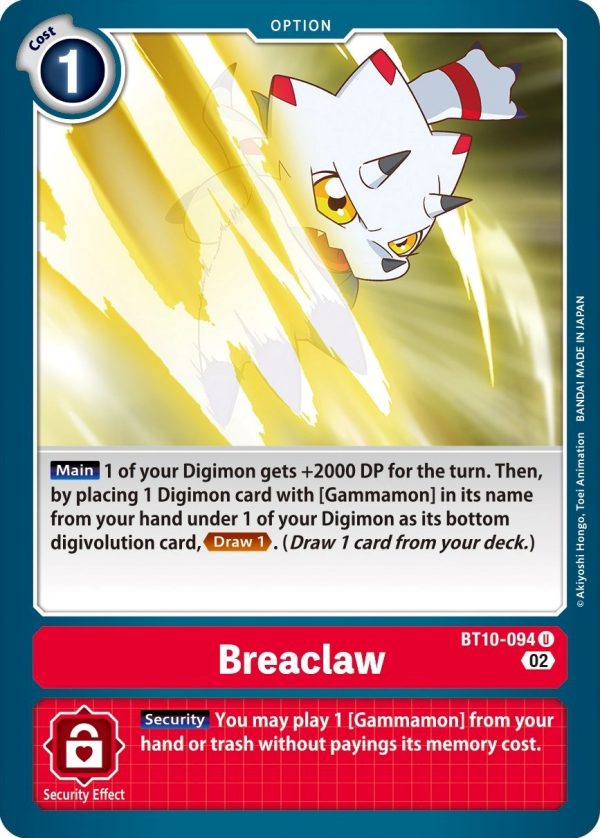 Breaclaw [BT10-094] [Xros Encounter] For Cheap