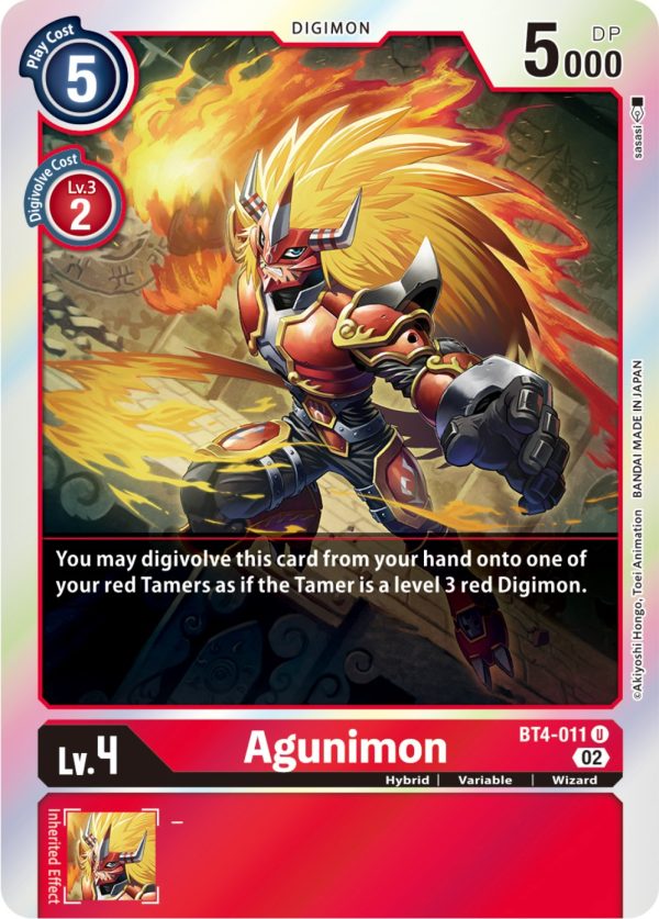 Agunimon [BT4-011] [Resurgence Booster] For Discount