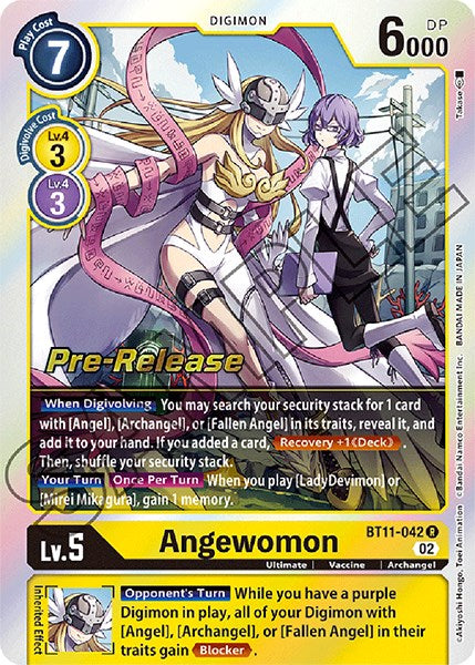 Angewomon [BT11-042] [Dimensional Phase Pre-Release Promos] Online Hot Sale