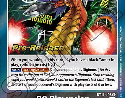 DG Dimension [BT11-108] [Dimensional Phase Pre-Release Promos] For Sale