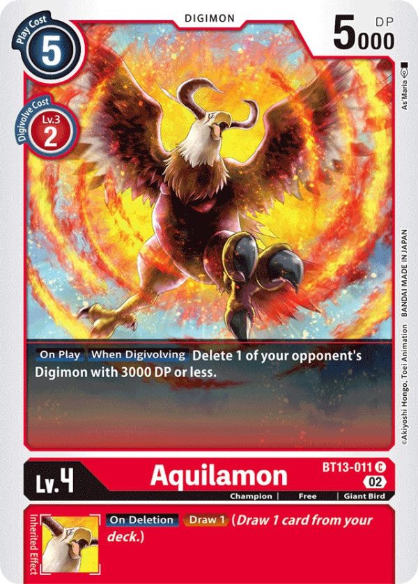 Aquilamon [BT13-011] [Versus Royal Knights Booster] Online