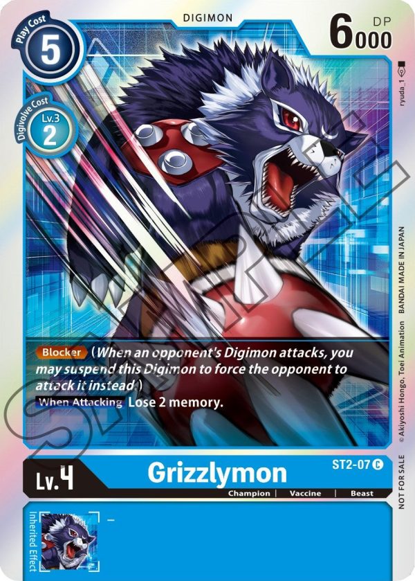 Grizzlymon [ST2-07] (Event Pack 1) [Starter Deck: Cocytus Blue Promos] Cheap