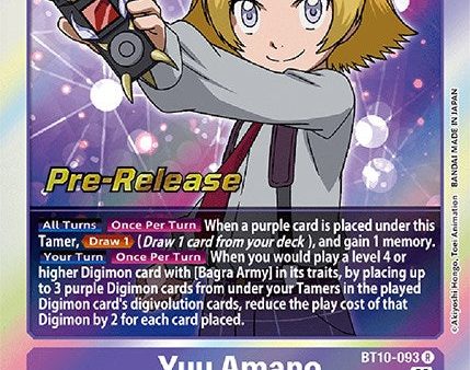 Yuu Amano [BT10-093] [Xros Encounter Pre-Release Cards] Discount