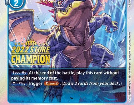 Coredramon [ST8-06] (2022 Store Champion) [Starter Deck: Ulforce Veedramon Promos] Hot on Sale