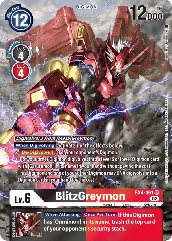 BlitzGreymon [EX4-051] (Alternate Art) [Alternative Being Booster] Hot on Sale