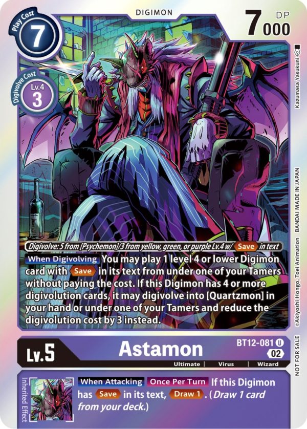 Astamon [BT12-081] (Box Topper) [Across Time] Online