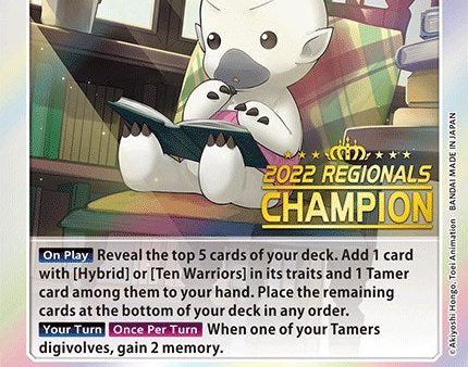 Bokomon [BT7-081] (2022 Championship Online Regional) (Online Champion) [Next Adventure Promos] Online Sale