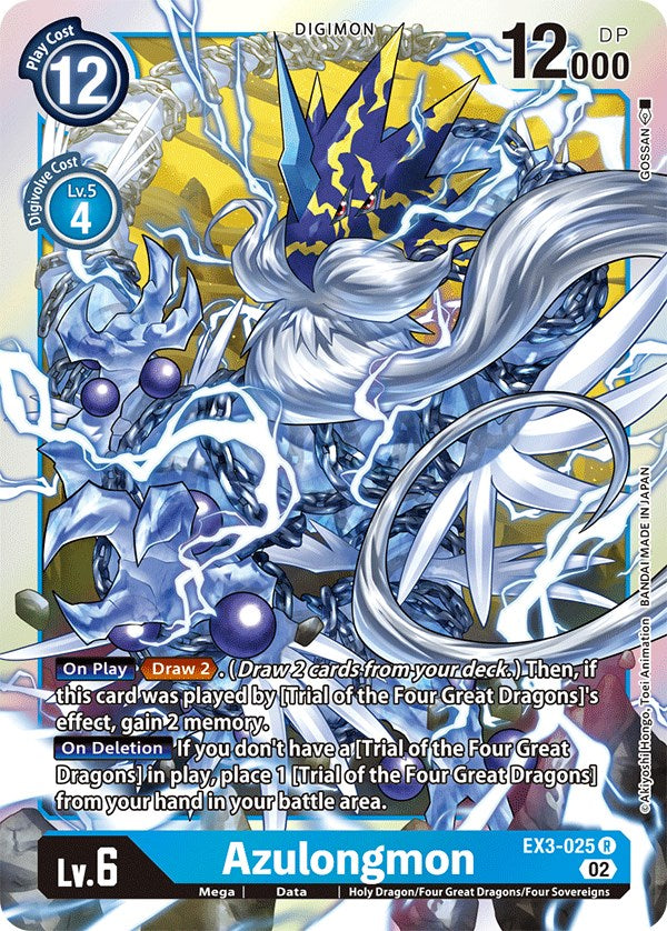 Azulongmon [EX3-025] [Draconic Roar] Hot on Sale