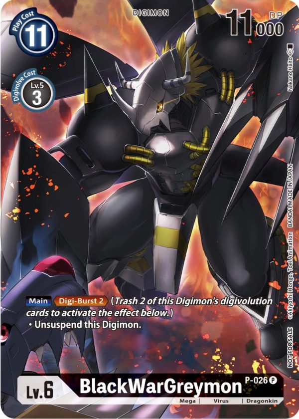 BlackWarGreymon [P-026] (Winner Pack Across Time) [Promotional Cards] For Cheap